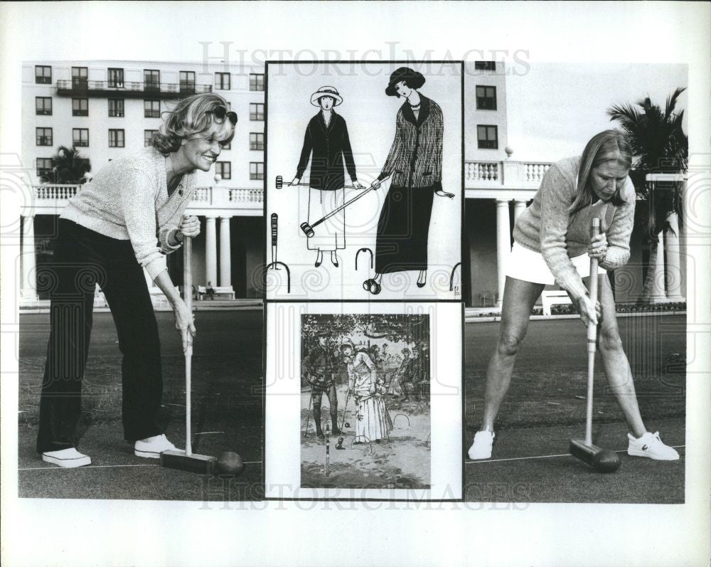 Press Photo Croquet Sullivan Newell - Historic Images