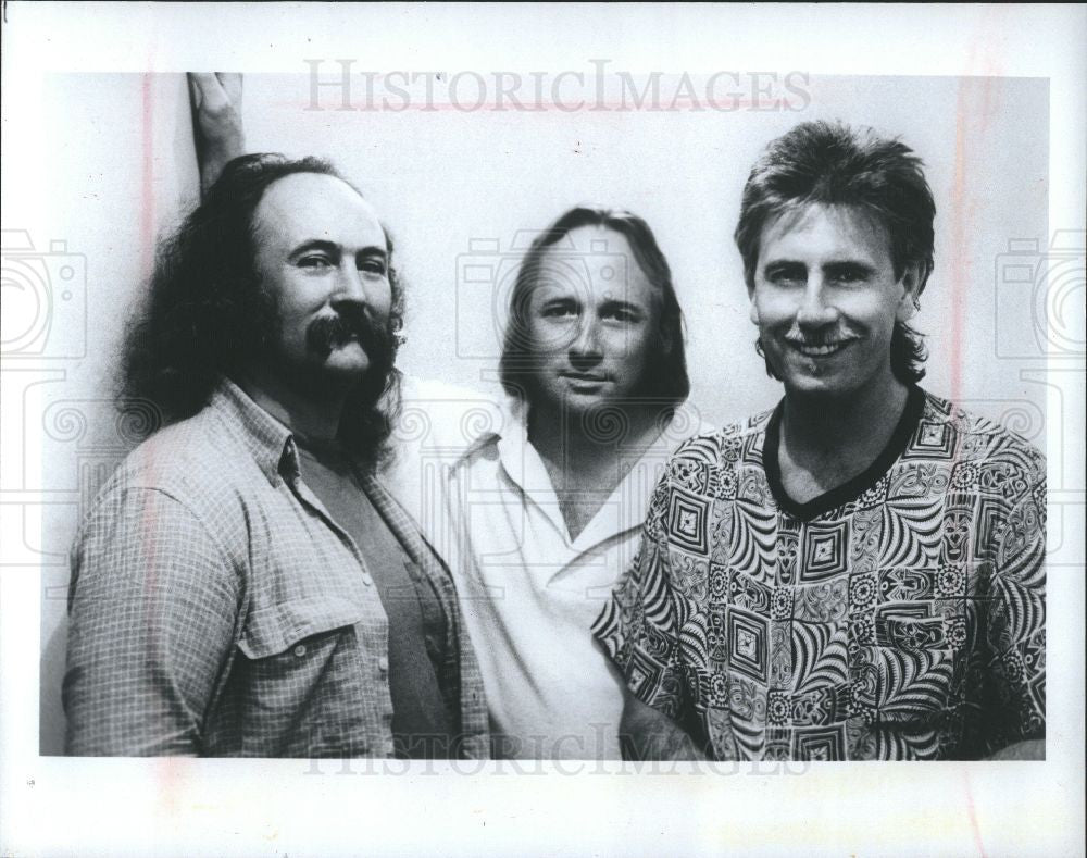 1984 Press Photo Crosby Stills Nash tour folk rock band - Historic Images