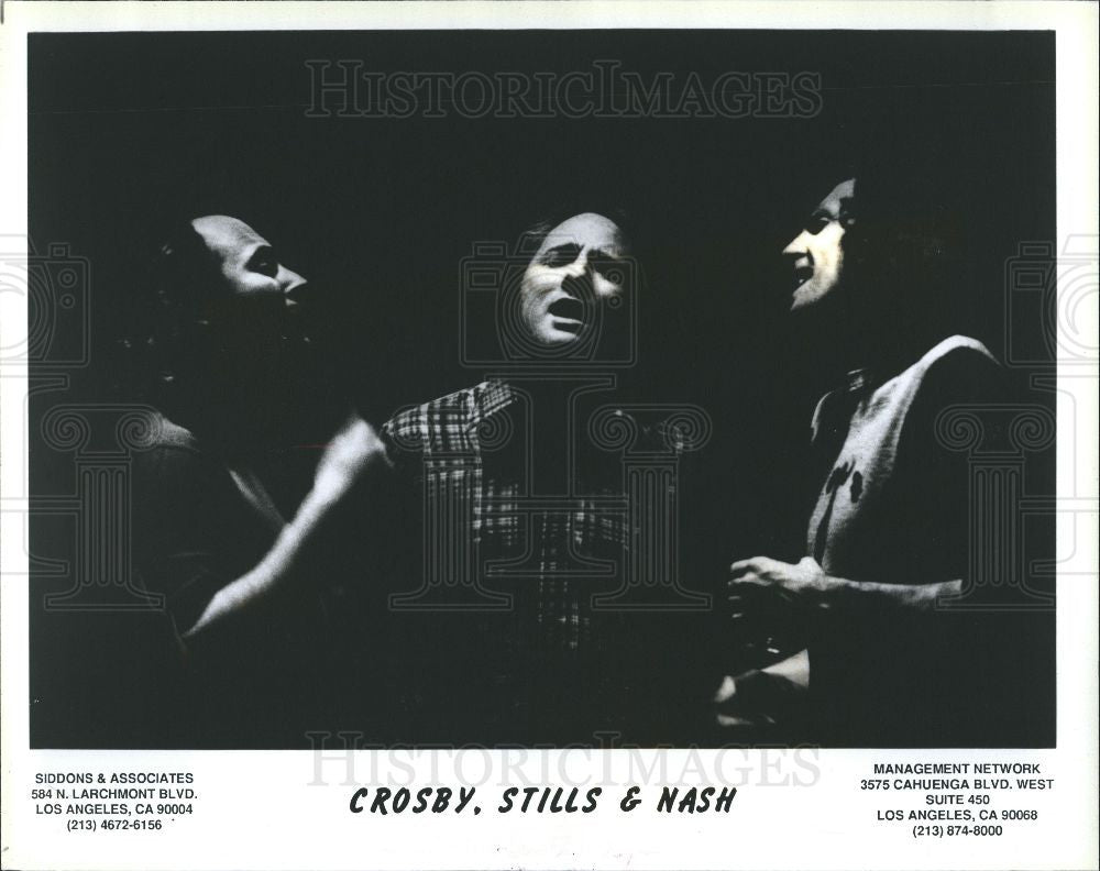 1992 Press Photo Crosby Stills Nash Musician - Historic Images
