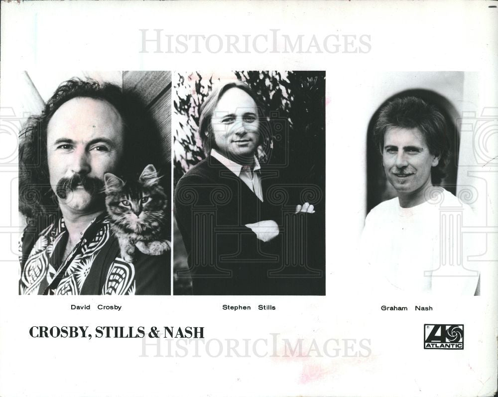 1986 Press Photo David Crosby Stephen Stills & Nash - Historic Images