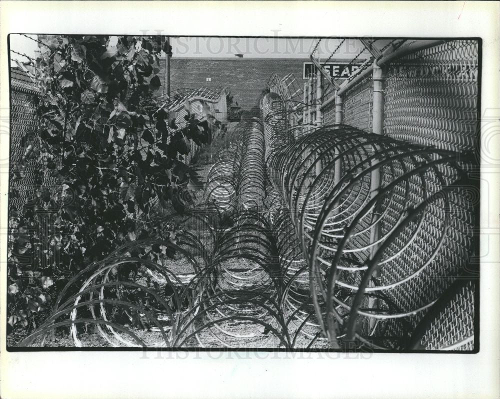 1985 Press Photo Razor tape Great Lakes Beverage Co. - Historic Images