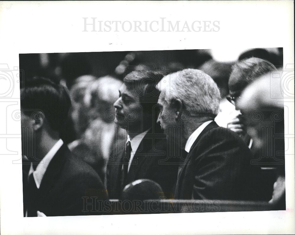 1990 Press Photo James Blanchard Governor Michigan U.S. - Historic Images