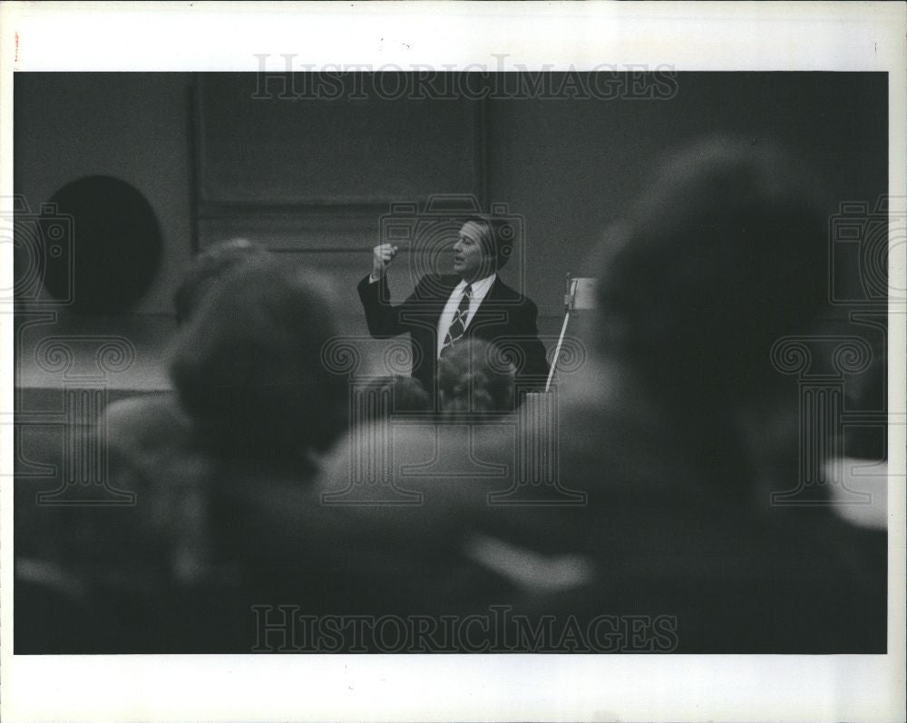 1991 Press Photo James Blanchard Governor Michigan U.S. - Historic Images