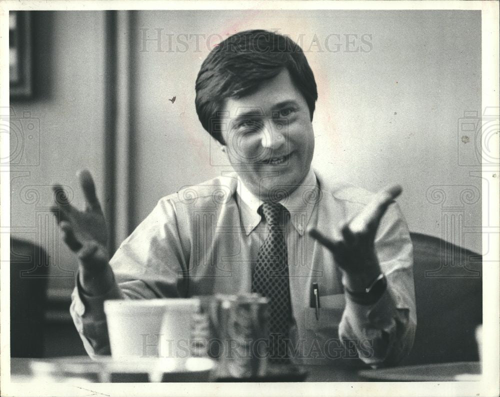 1982 Press Photo James Blanchard US Politician - Historic Images