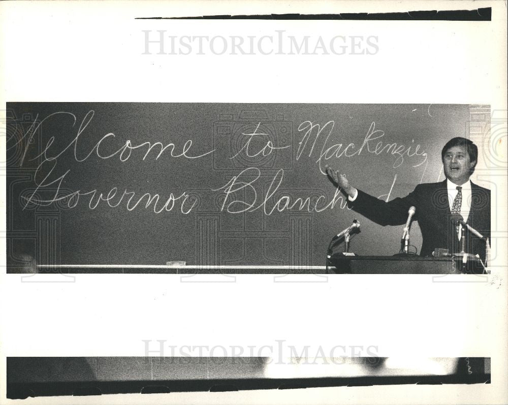 1988 Press Photo James Blanchard Governor - Historic Images