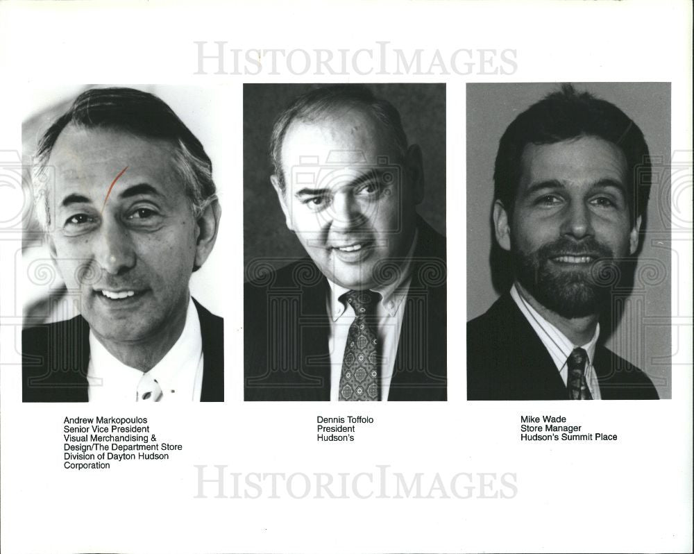 1993 Press Photo Hudson President Dennis Toffolo - Historic Images