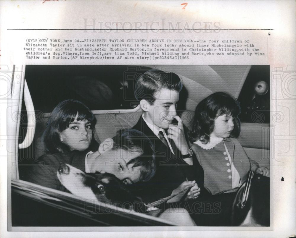 1965 Press Photo Elizabeth Taylor - Historic Images