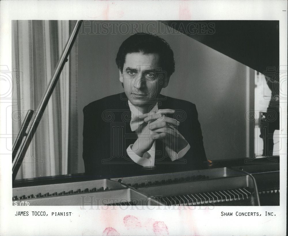 1989 Press Photo James Tocco concert pianist Detroit - Historic Images