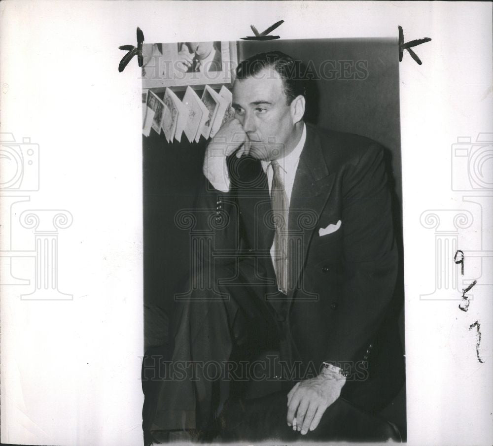 1949 Press Photo Dan Topping Part Owner NY Yankees - Historic Images