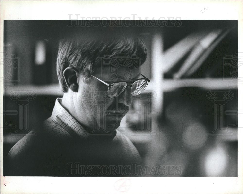1990 Press Photo Doctor Francis Collins Geneticist NIH - Historic Images