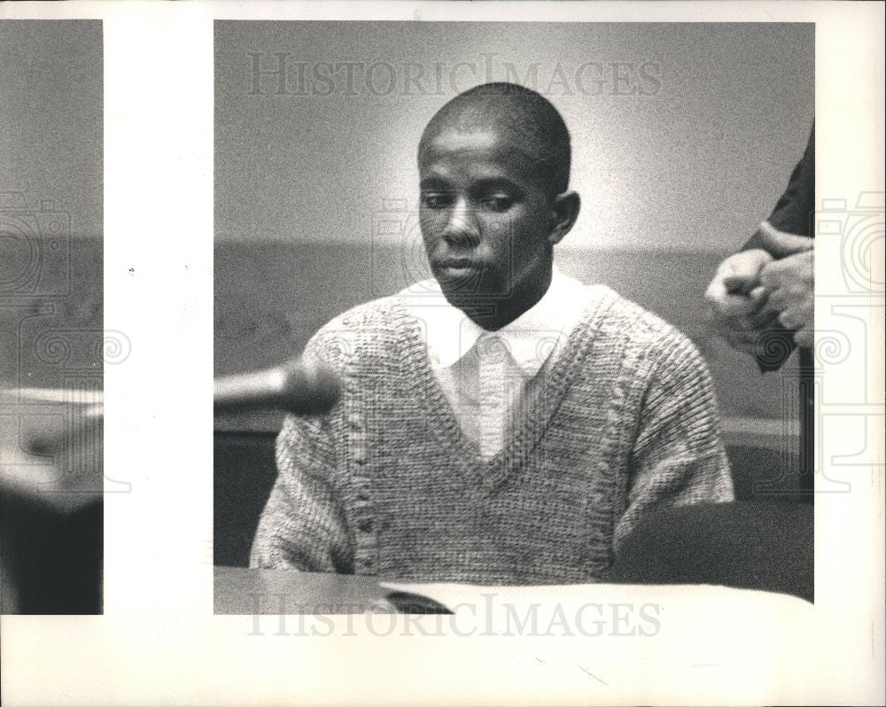 1989 Press Photo Carlton Lee Collins Court Southfield - Historic Images