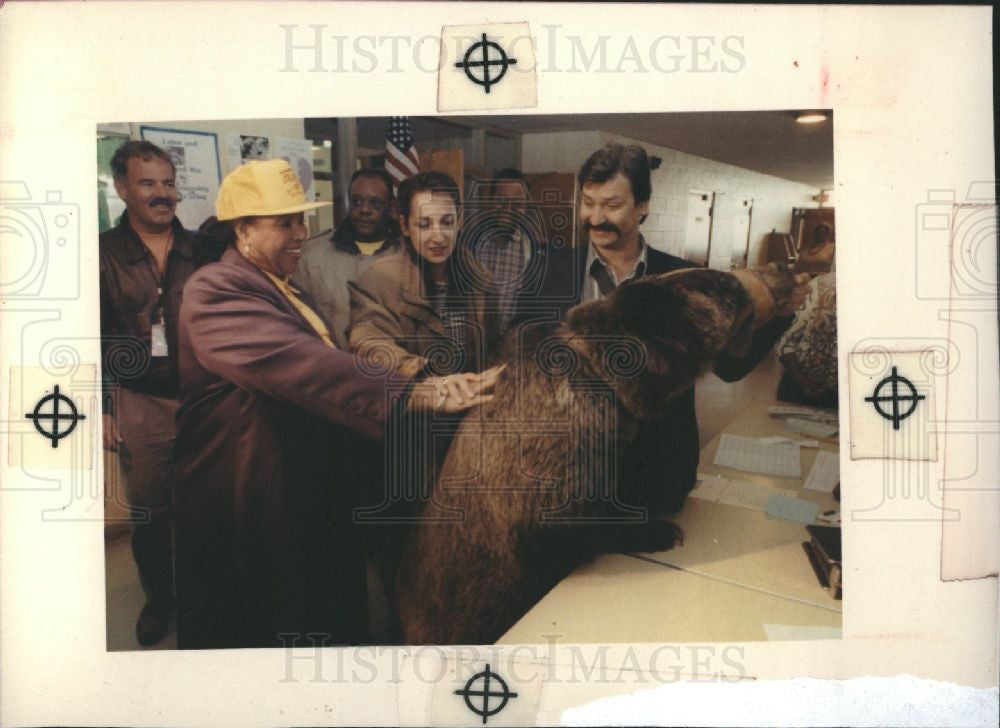 1990 Press Photo council woman Barbara Rose Collins - Historic Images