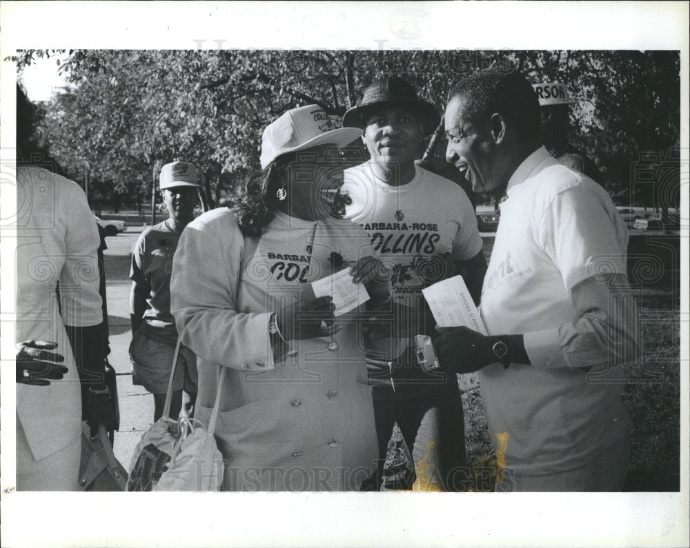 1990 Press Photo Barbara Rose Collins Politian - Historic Images