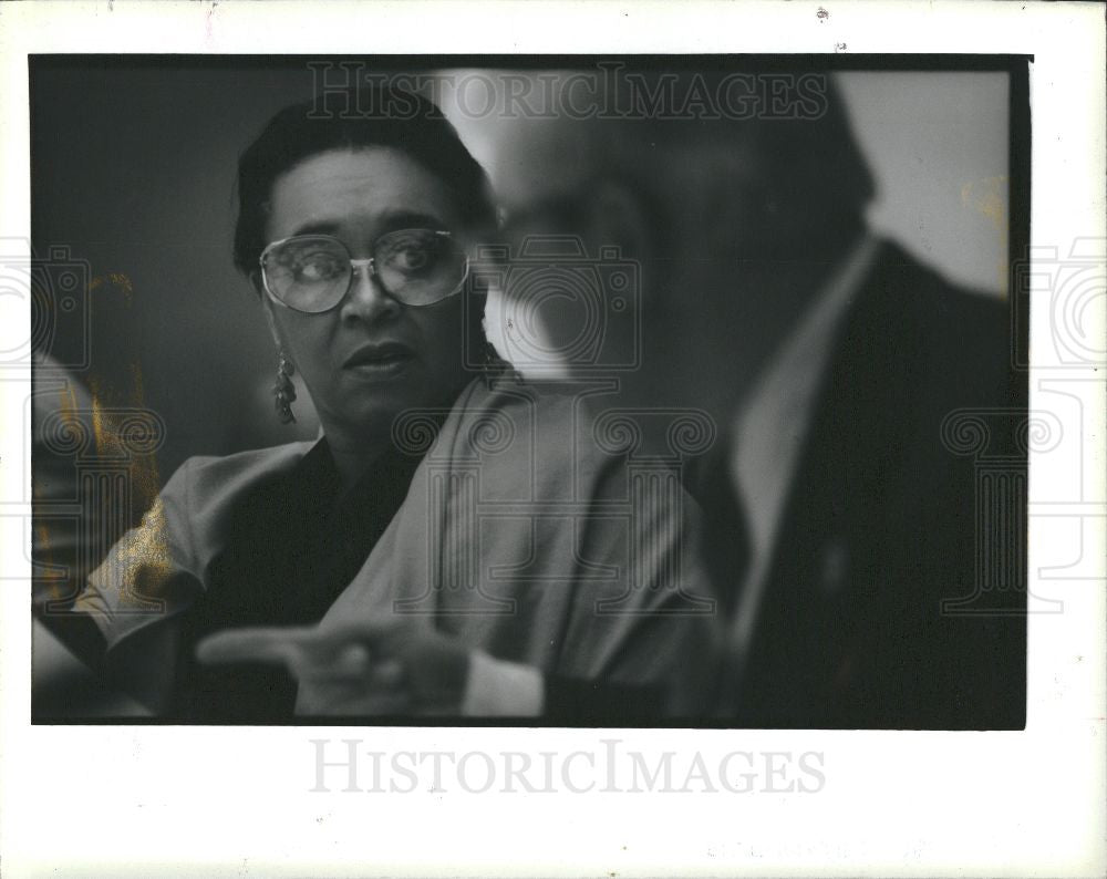 1988 Press Photo Barbara-Rose Collins, Councilwoman - Historic Images
