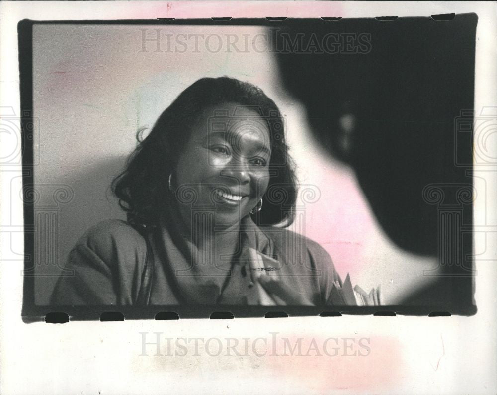 1989 Press Photo Barbara Rose Collins city council - Historic Images