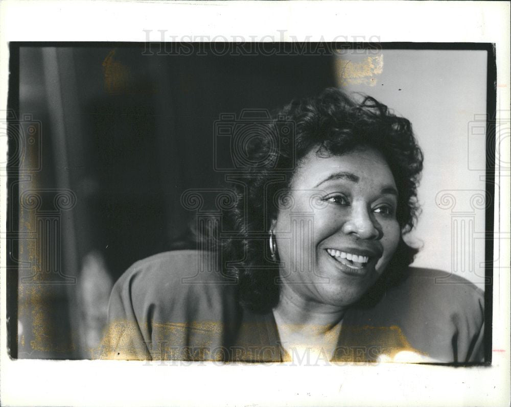 1991 Press Photo Barbara Rose Collins congresswoman - Historic Images