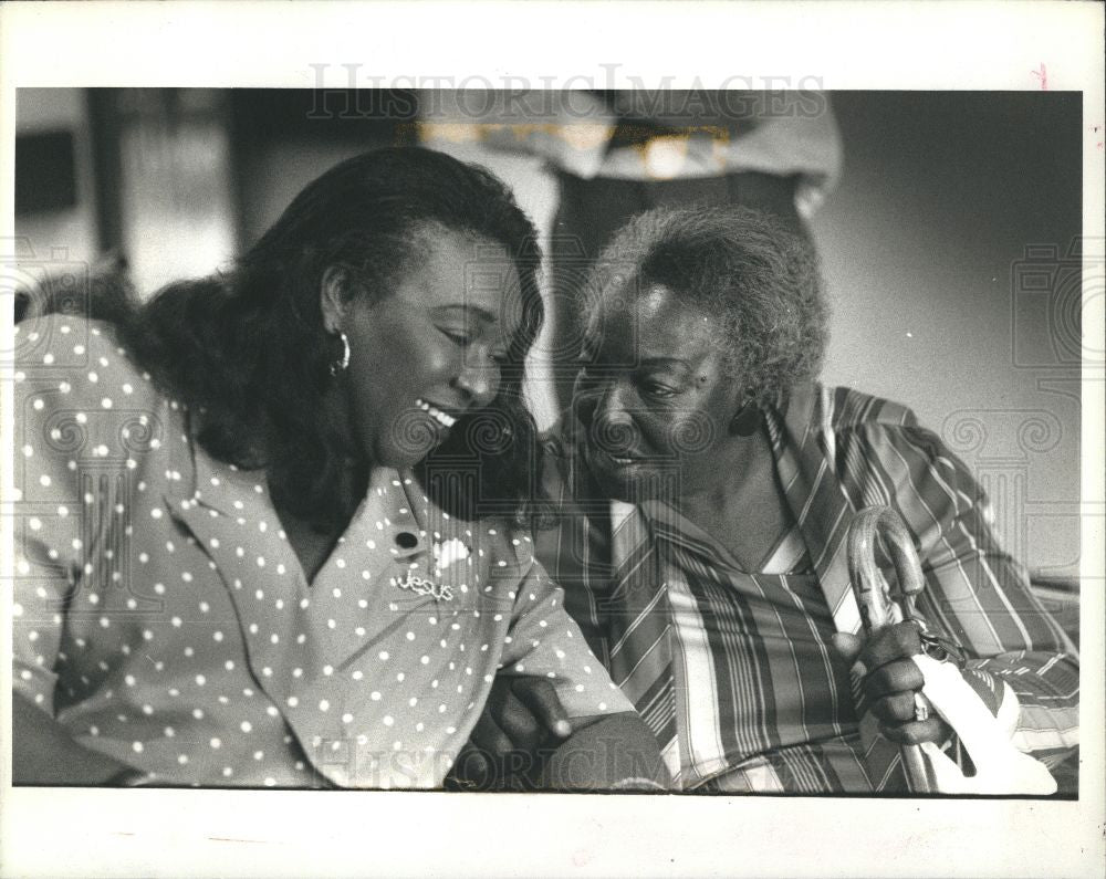 1990 Press Photo Barbara Rose Collins Congress politics - Historic Images