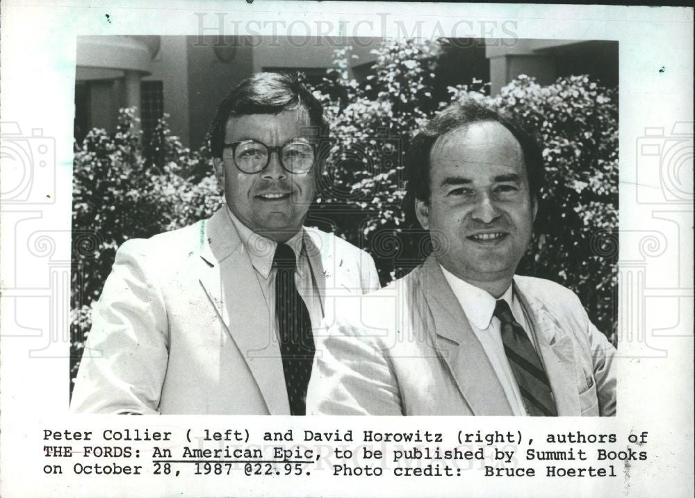 1998 Press Photo COLLIER &amp; HOROWITZ,author of THE FORDS - Historic Images