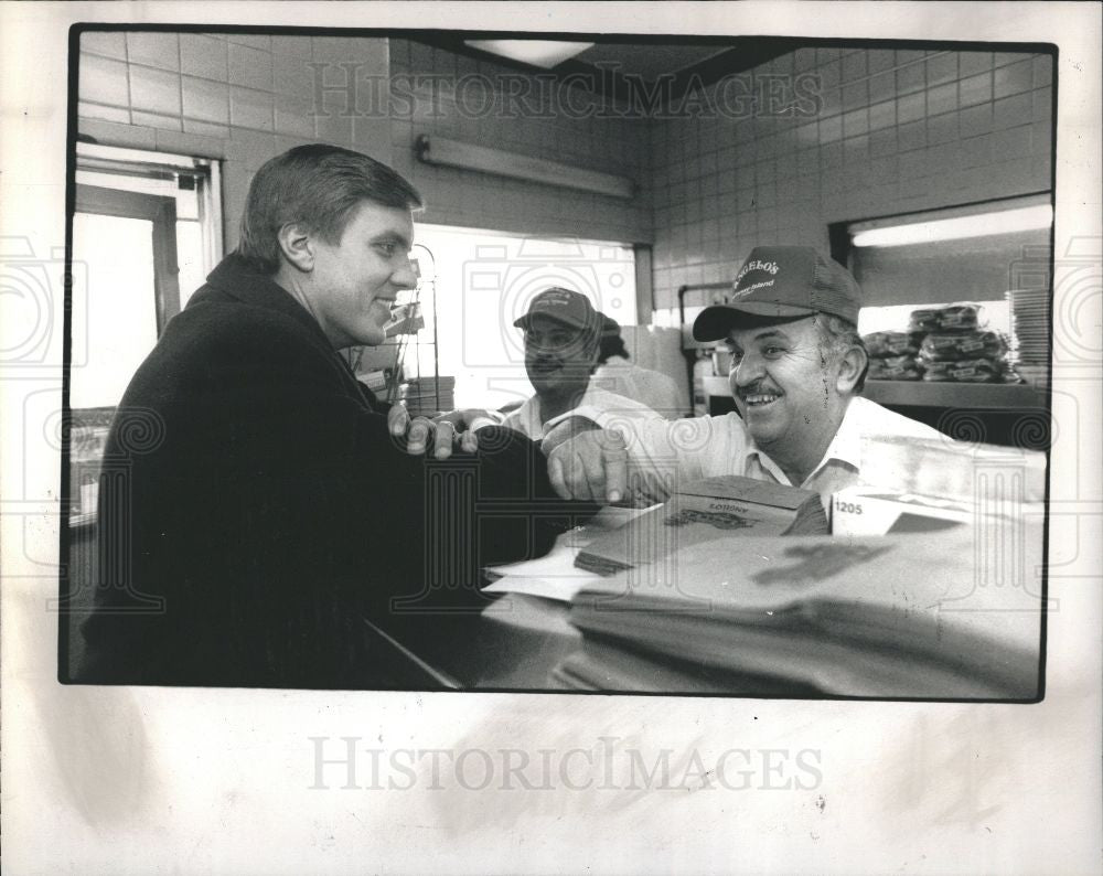 1989 Press Photo Mayor Matthew Collier-Flint - Historic Images