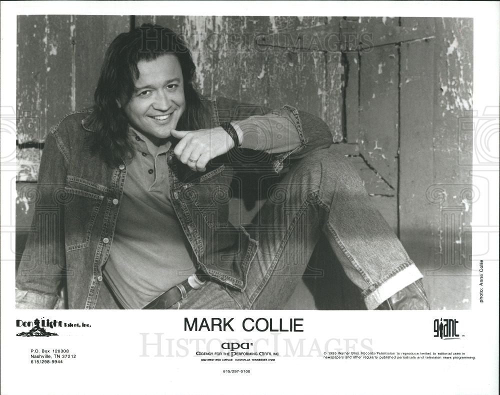 1995 Press Photo George Mark Collie music artist actor - Historic Images