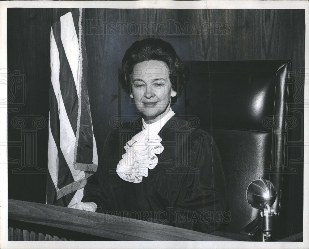 Press Photo Mary Coleman Supreme Court justice - Historic Images