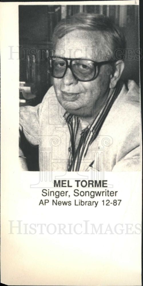 1988 Press Photo Mel Torme Singer Songwriter Performer - Historic Images