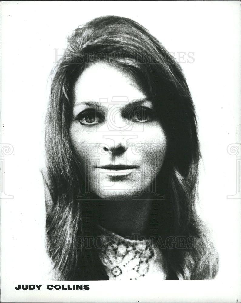 Press Photo Judy Collins Masonic Detroit Concert - Historic Images