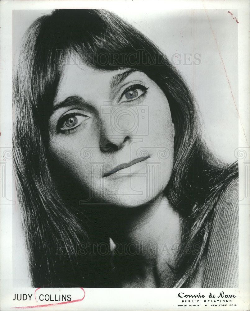1967 Press Photo Singer and songwriter Judy Collins - Historic Images
