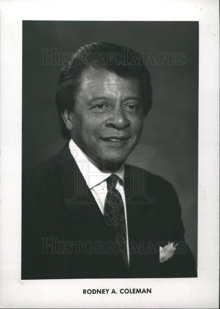 1993 Press Photo Rodney A.Coleman General Motors - Historic Images
