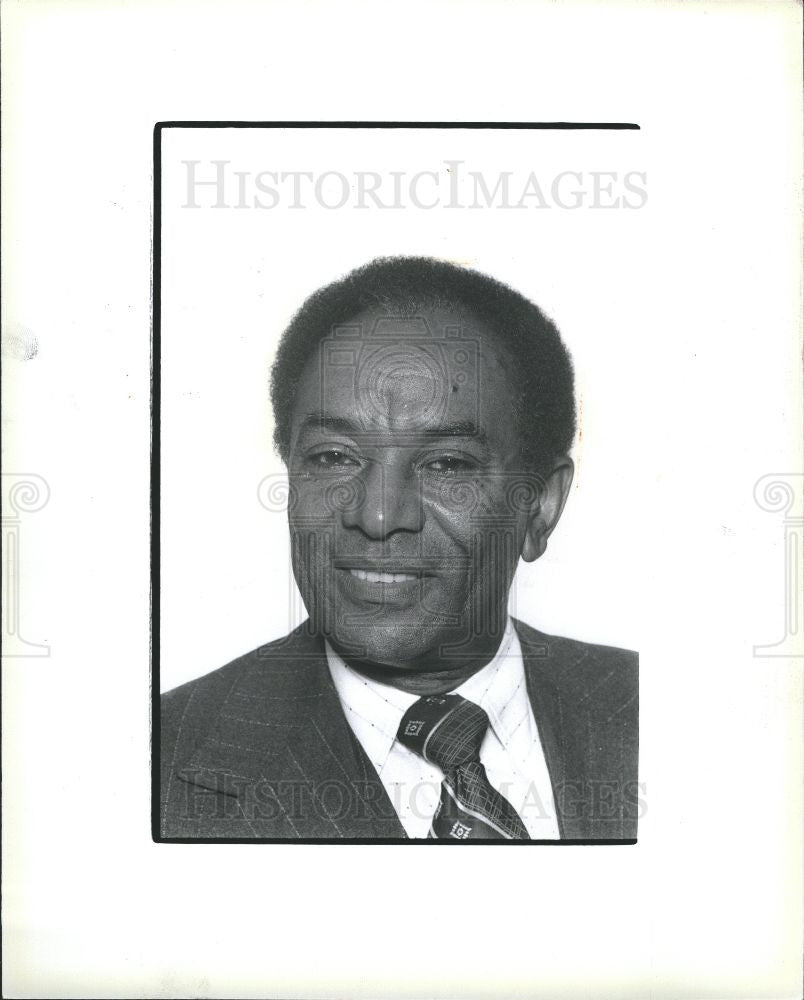 1983 Press Photo Oliver Coleman Detroit Lawrence TAB - Historic Images
