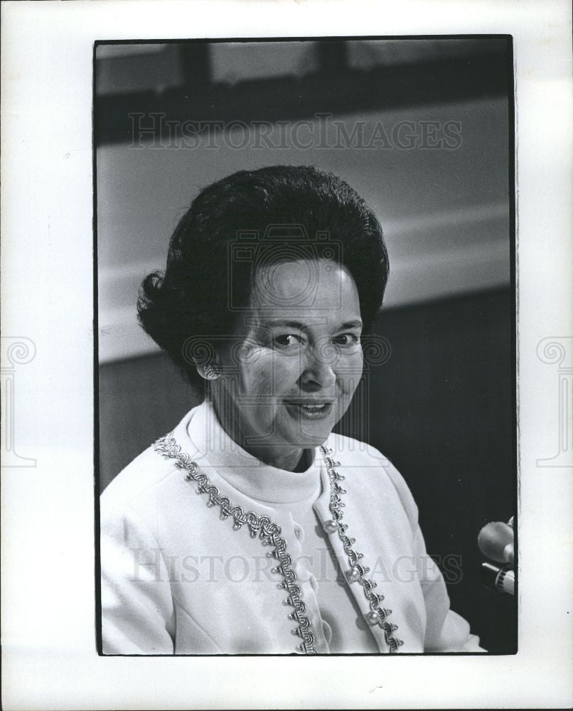 1973 Press Photo Mary S Coleman Michigan Supreme Court - Historic Images
