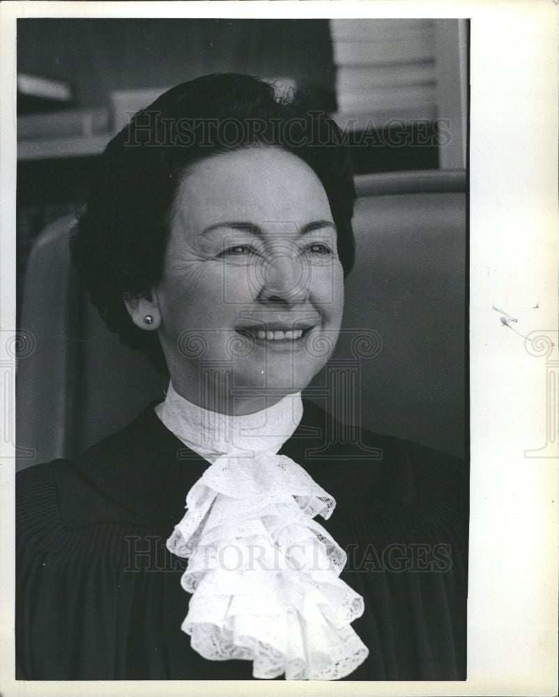 1980 Press Photo Mary S.Coleman justice Michigan Court - Historic Images