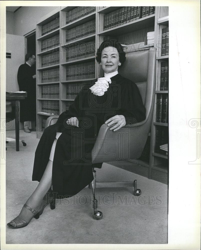 1982 Press Photo Mary S.Coleman justice Michigan Court - Historic Images