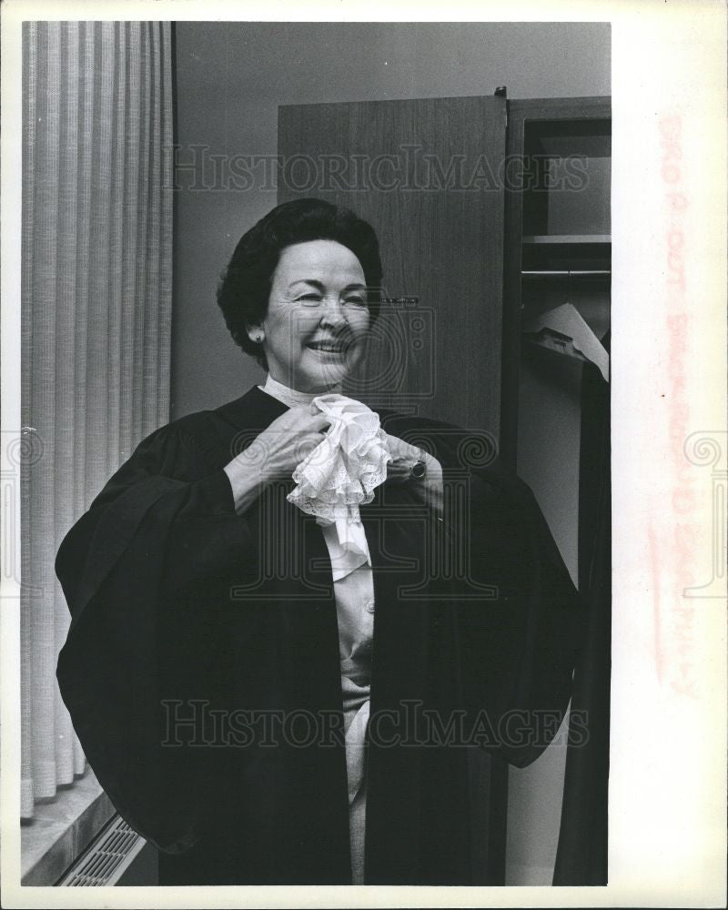 1979 Press Photo Mary S.Coleman justice Michigan Court - Historic Images
