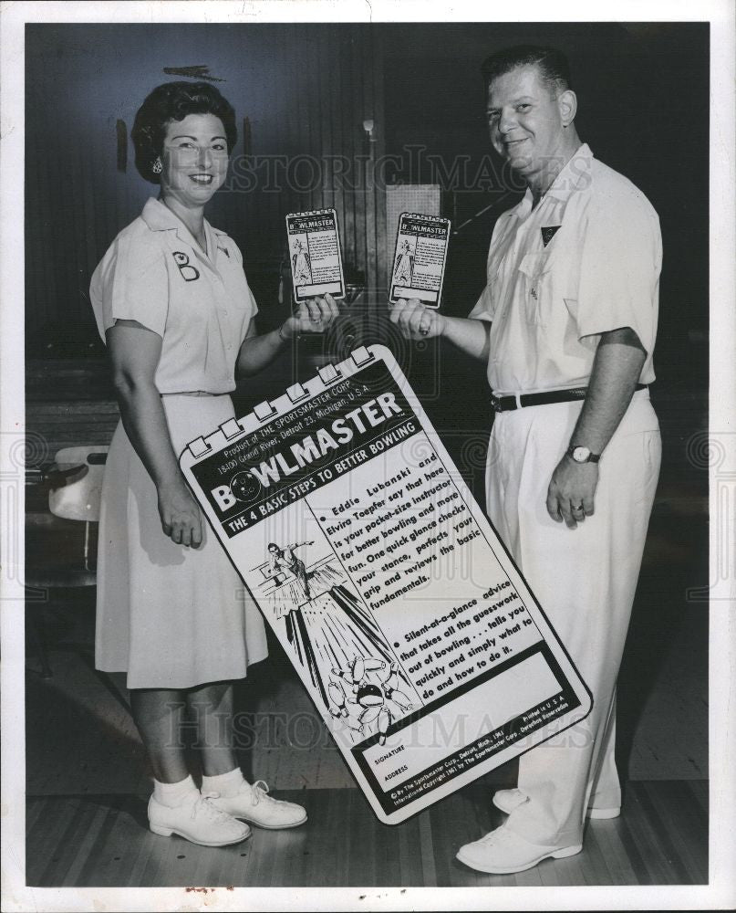 1961 Press Photo Elvira Toepfer bowler WIBC Bowlmaster - Historic Images