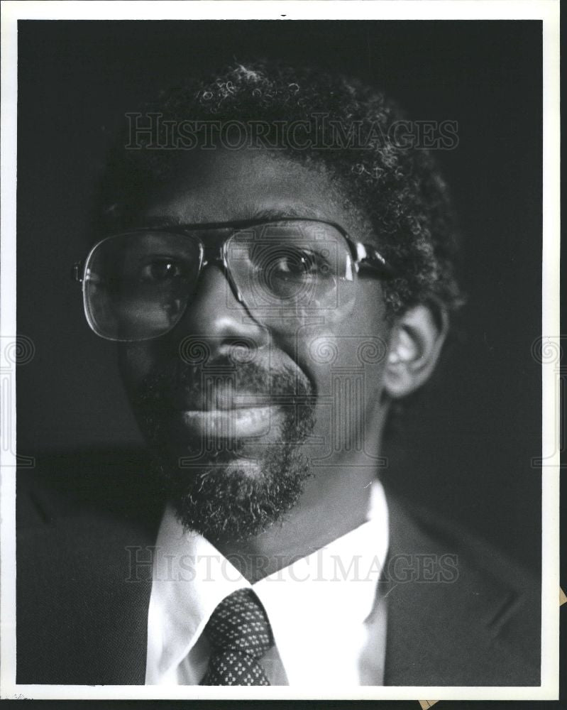 1993 Press Photo Free Press copy editor Ron Topping - Historic Images