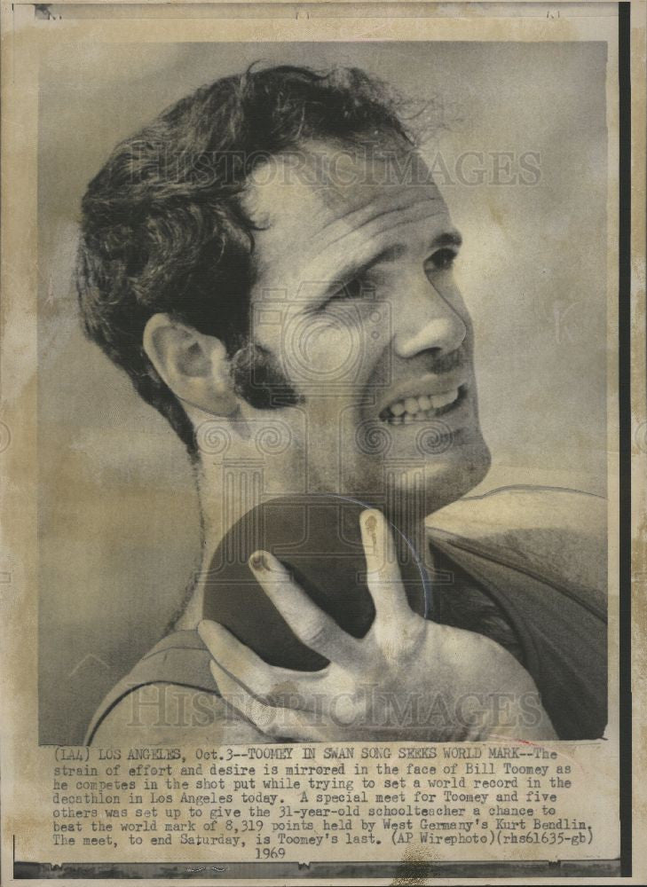 1969 Press Photo Bill Toomey decathlon champion - Historic Images