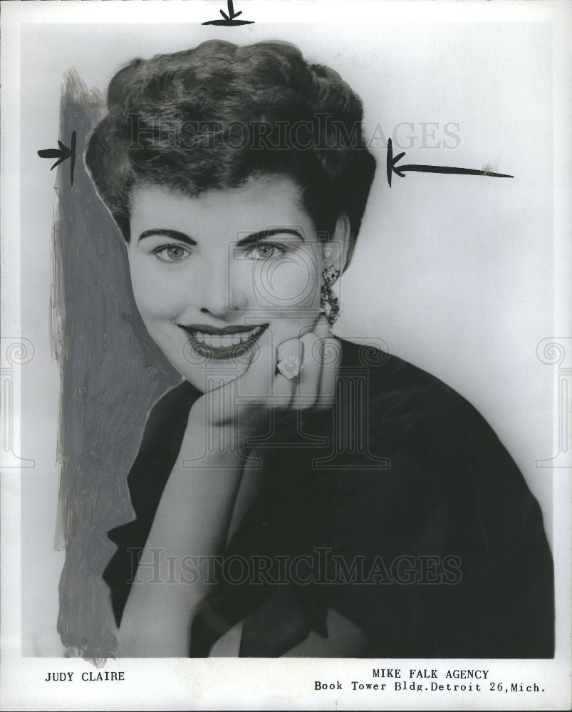 1951 Press Photo Judy Claire - Historic Images