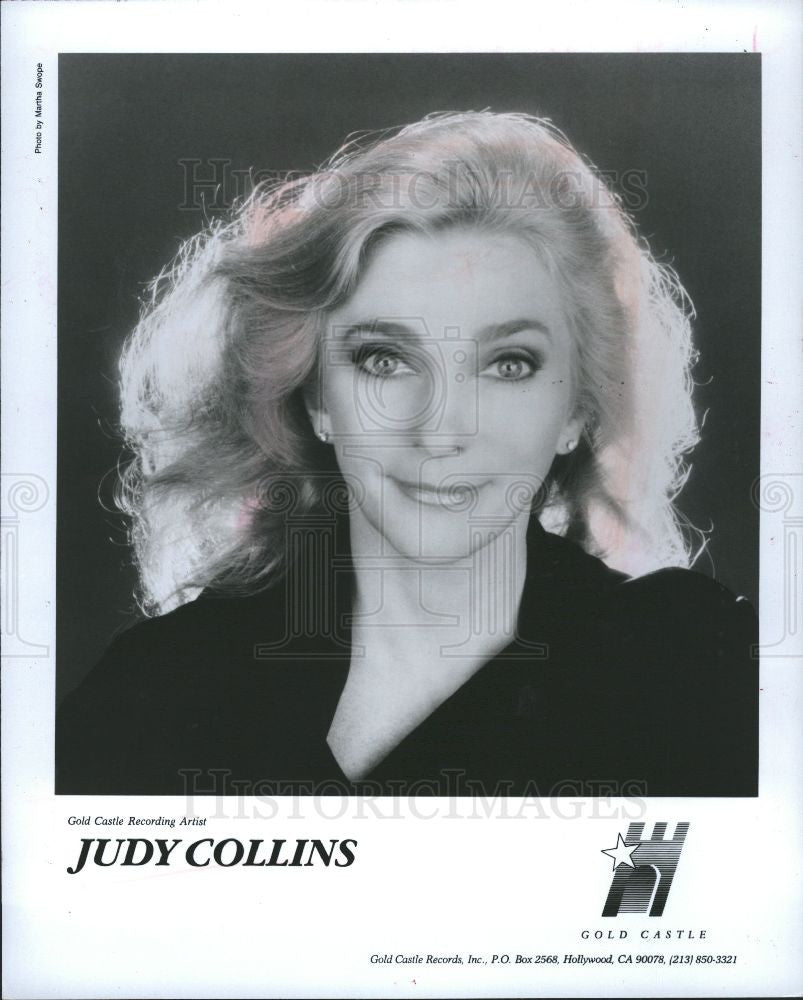 1988 Press Photo Judy Collins singer folk pop activist - Historic Images