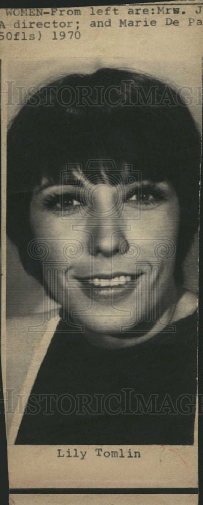 1970 Press Photo Lily Tomlin Commedienne Actress TV - Historic Images