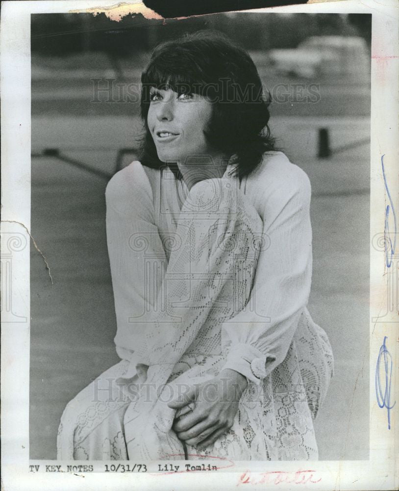 1973 Press Photo Lily Tomlin American actress comedian - Historic Images