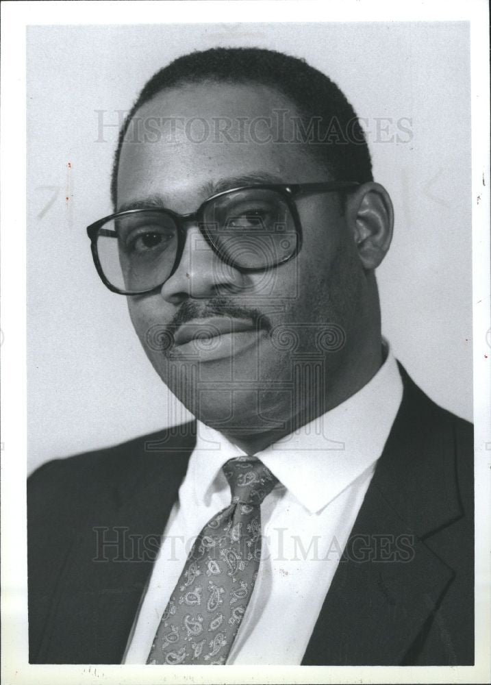 1989 Press Photo Hurley Coleman, Wayne County parks - Historic Images