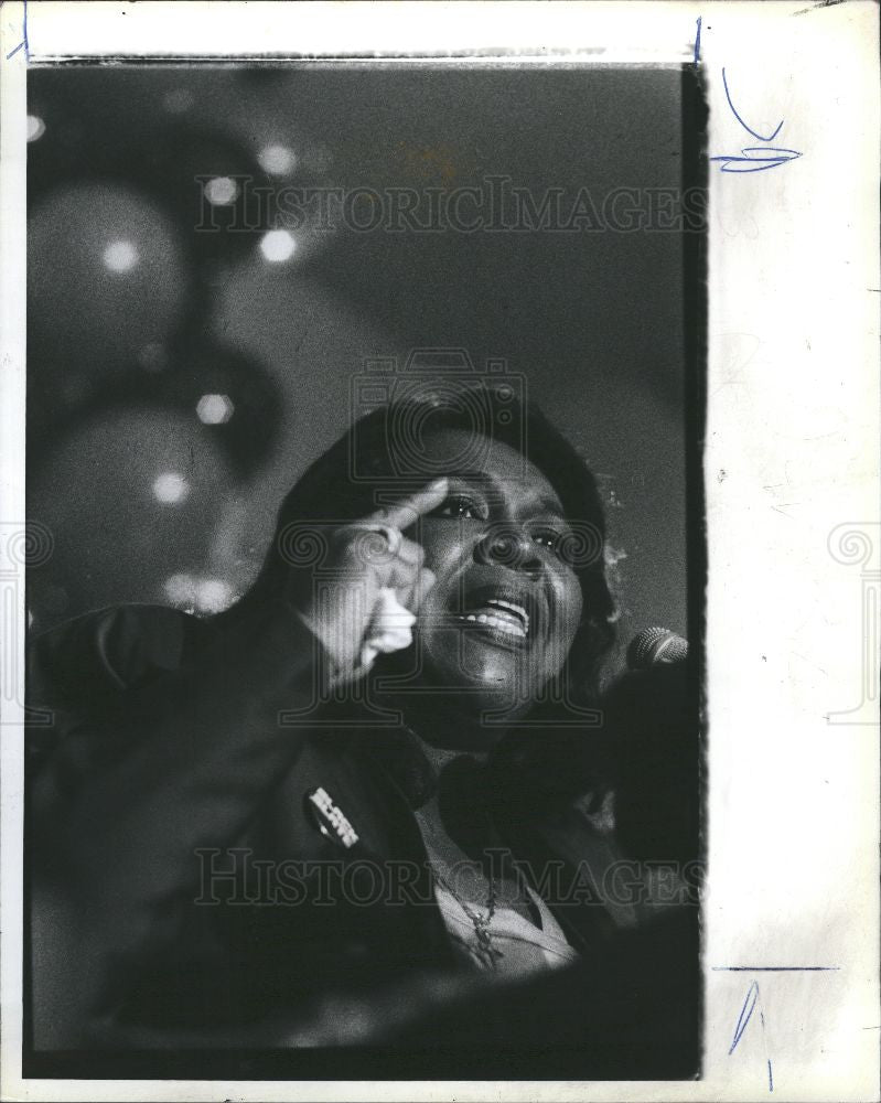 1994 Press Photo Barbara Rose Collins Detroit city - Historic Images