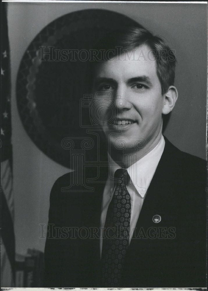 1988 Press Photo Matthew Collier Politician Businessman - Historic Images
