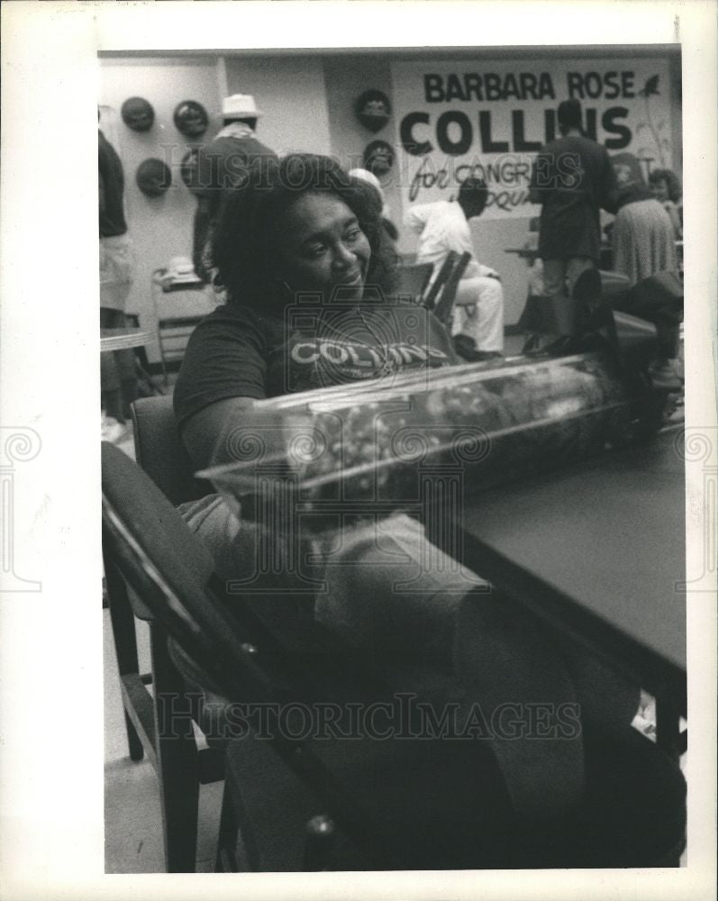 1988 Press Photo Barbara-Rose Collins Councilwoman - Historic Images
