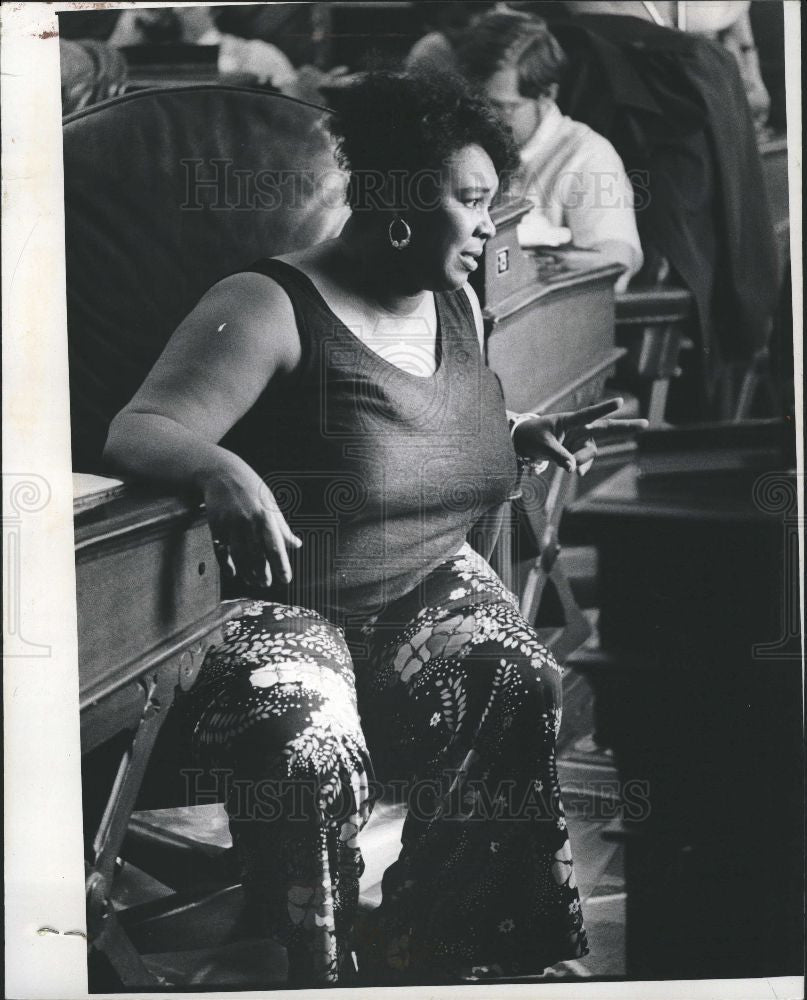 1975 Press Photo Barbara Rose Collins politician U.S - Historic Images