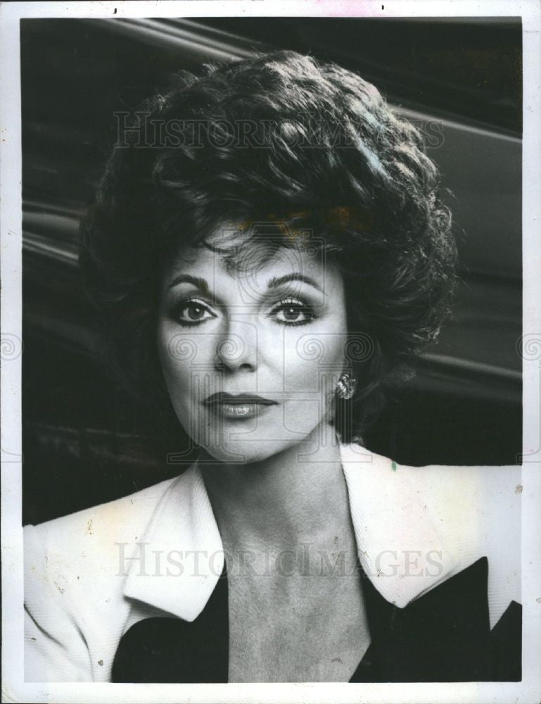 1989 Press Photo JOAN COLLINS, Actress - Historic Images