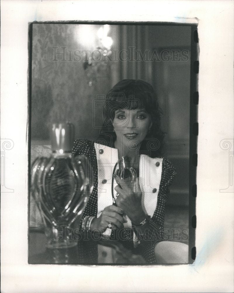 1989 Press Photo Joan Collins English TV actress author - Historic Images