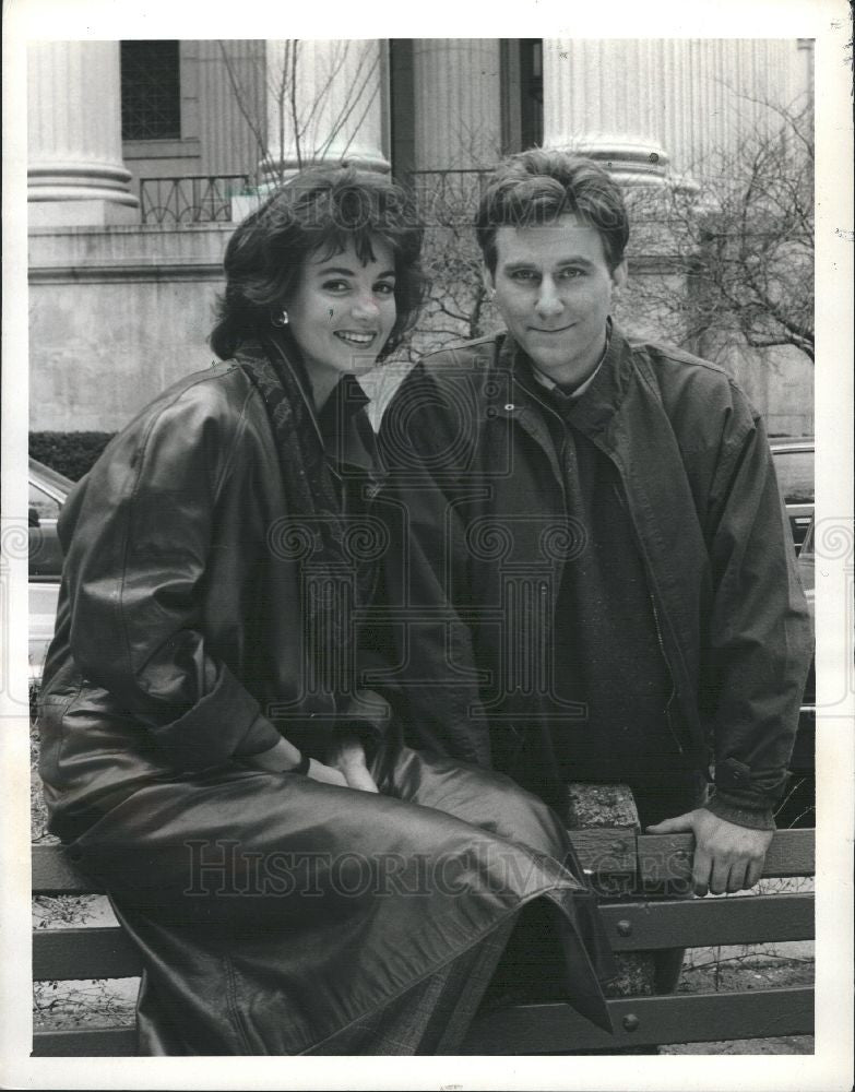 1987 Press Photo Margaret Colin American actress - Historic Images