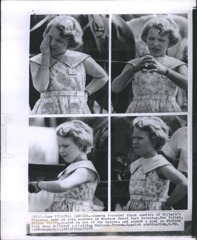 1959 Press Photo Princess Anne daughter Elizabeth II - Historic Images